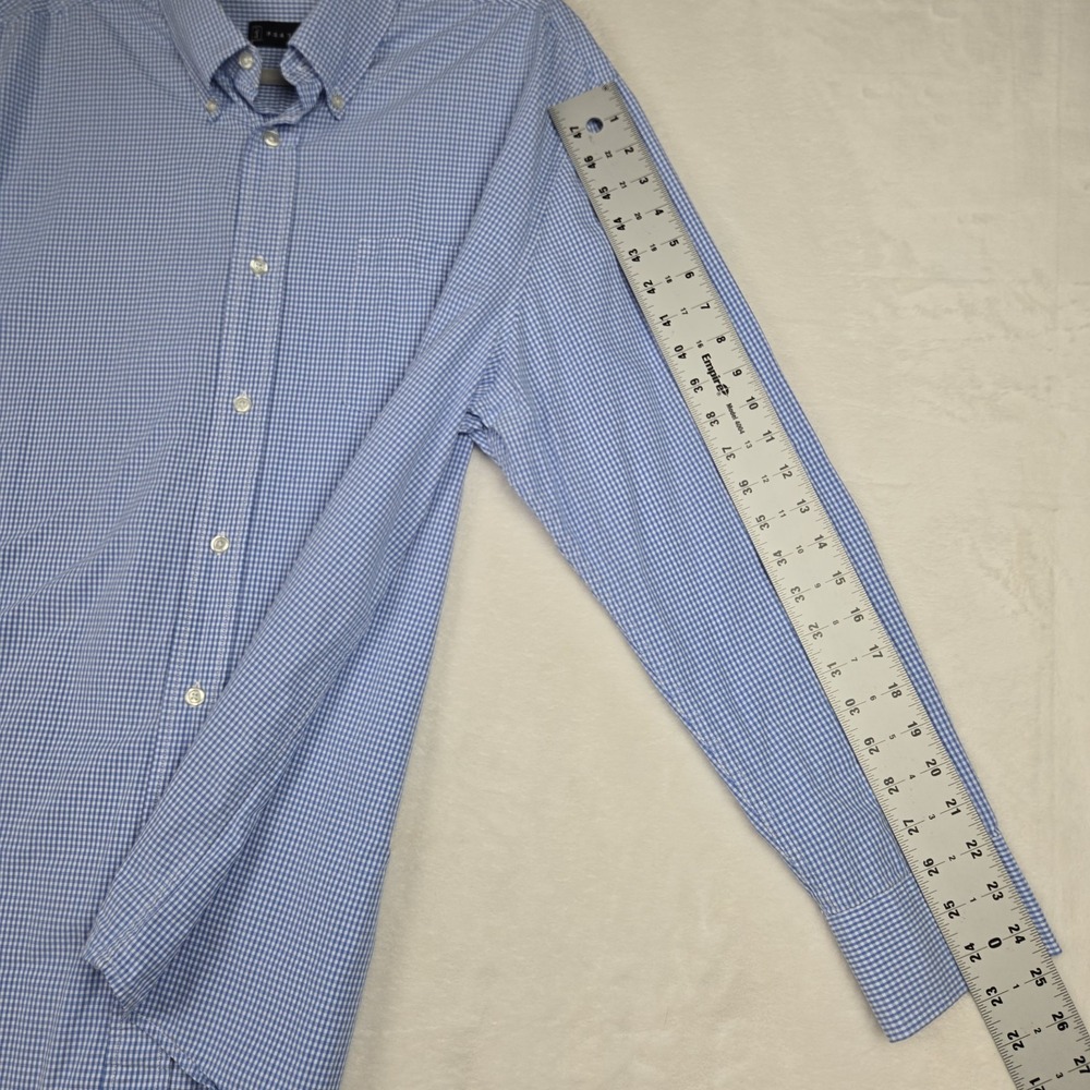 PGA Tour Men's Blue White‎ Gingham Button Down Shirt Size XXL Long Sleeve - Picture 6 of 7